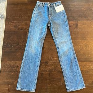 Alexander Wang High Rise Slim Fit Ridgid Jean